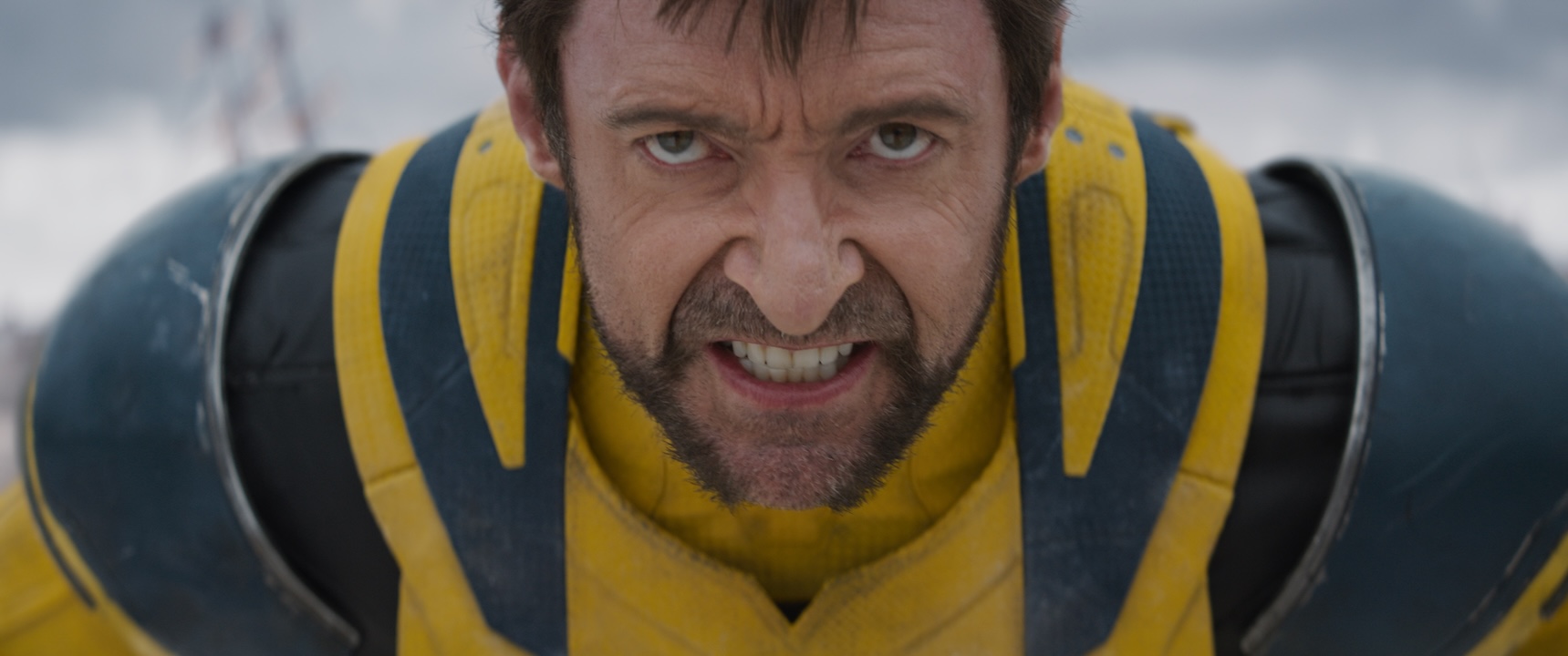 Hugh Jackman as Wolverine/Logan in 20th Century Studios/Marvel Studios' DEADPOOL & WOLVERINE. Photo courtesy of 20th Century Studios/Marvel Studios. © 2024 20th Century Studios / © and ™ 2024 MARVEL.