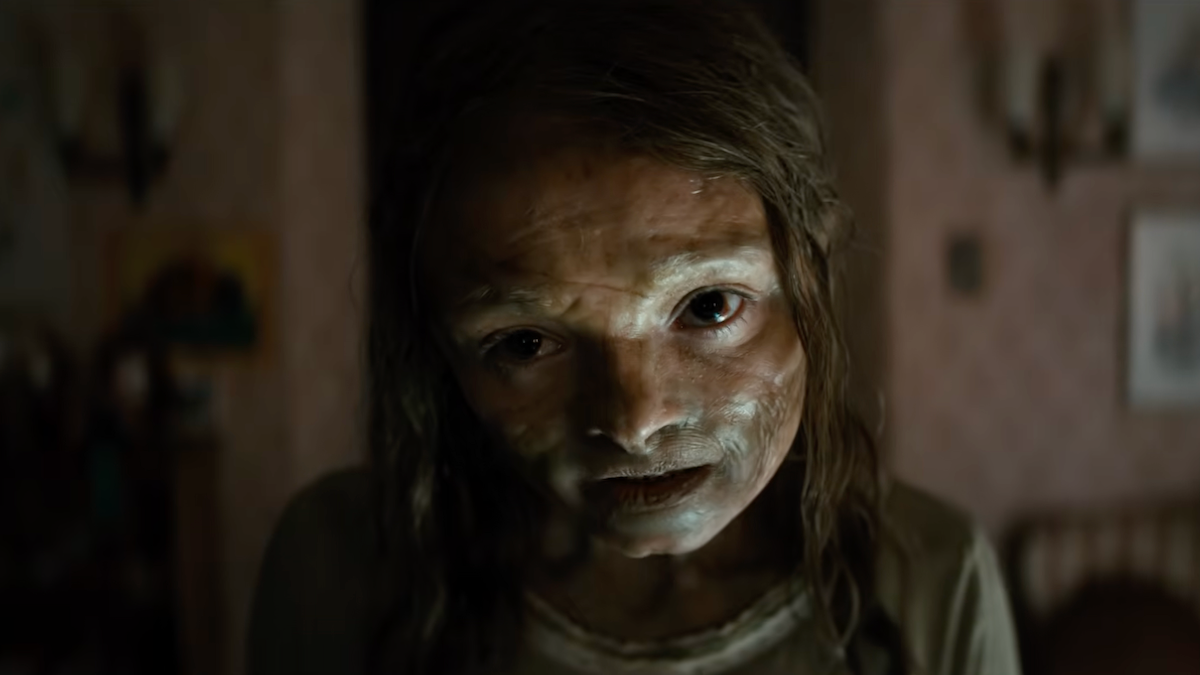 Undead Katie in an image from Lee Cronin