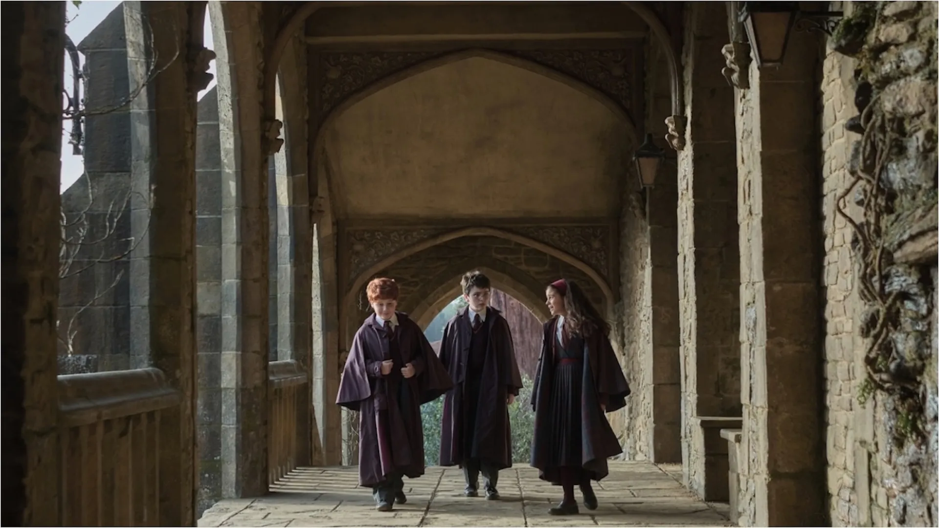 Alastair Stout, Dominic McLaughlin and Arabella Stanton in HBO
