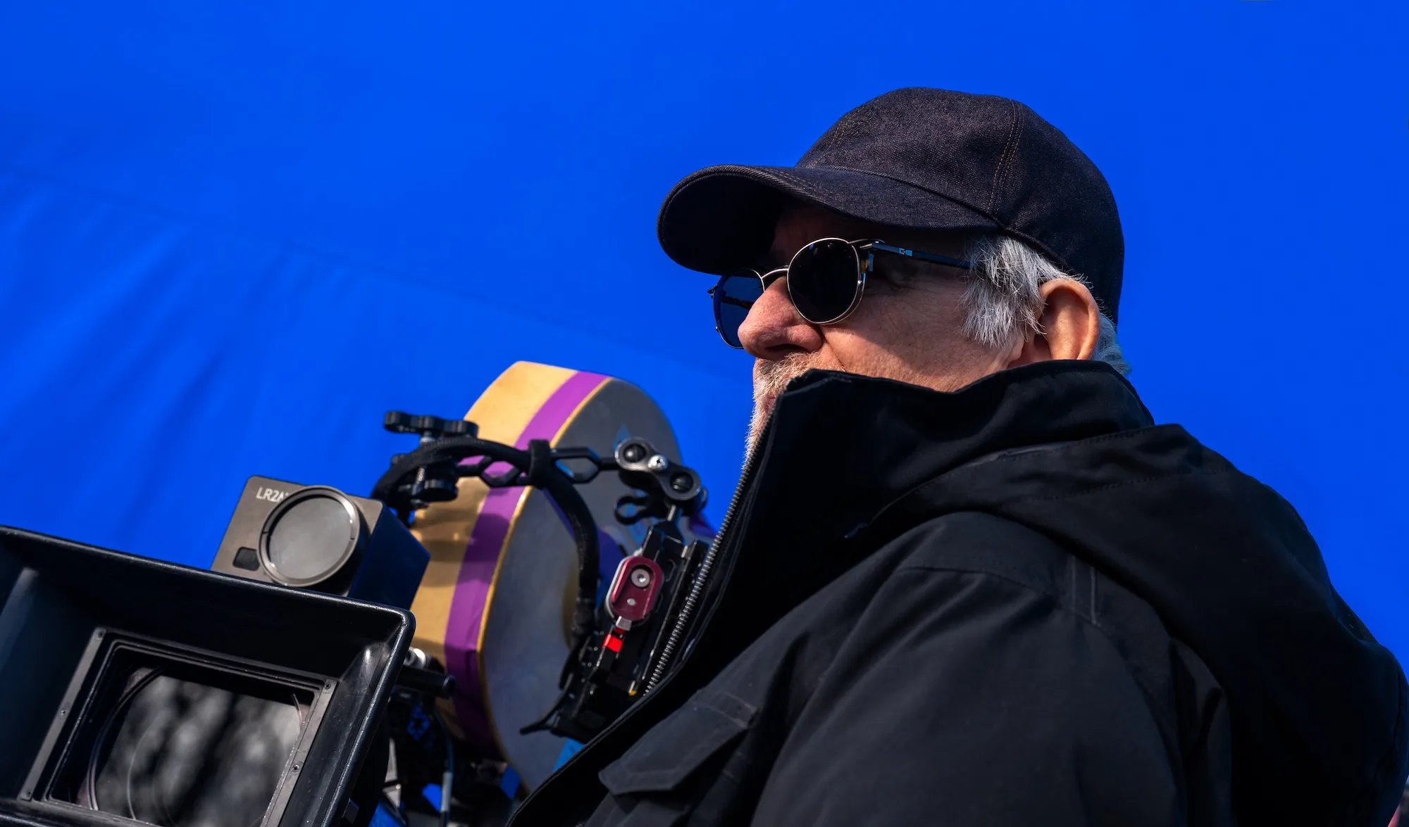 Steven Spielberg on set of Disclosure Day