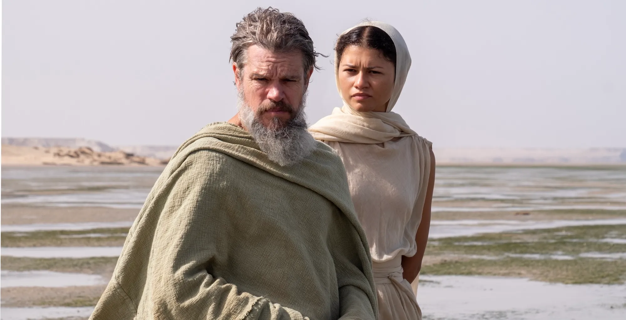 Matt Damon and Zendaya in The Odyssey