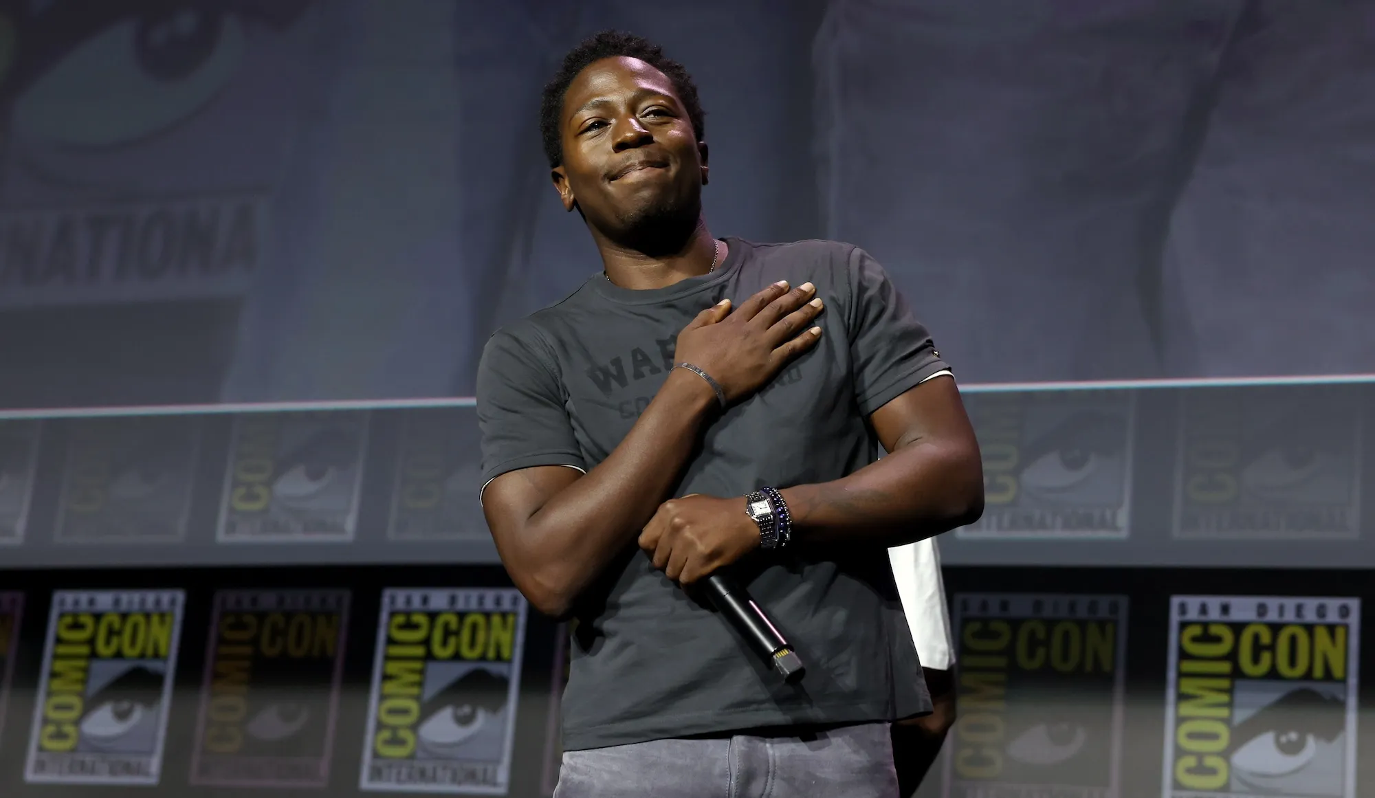 David Jonsson at Black Panther 3 Panel SDCC