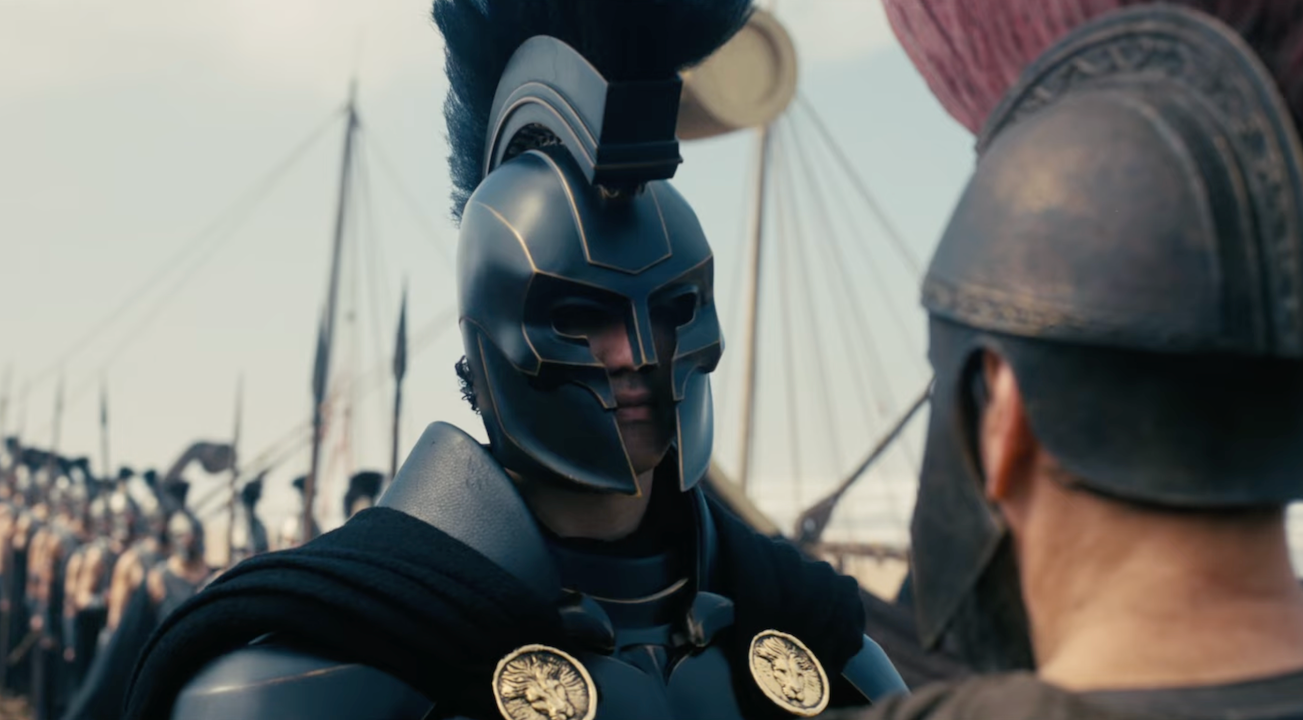 Benny Safdie and Matt Damon in The Odyssey