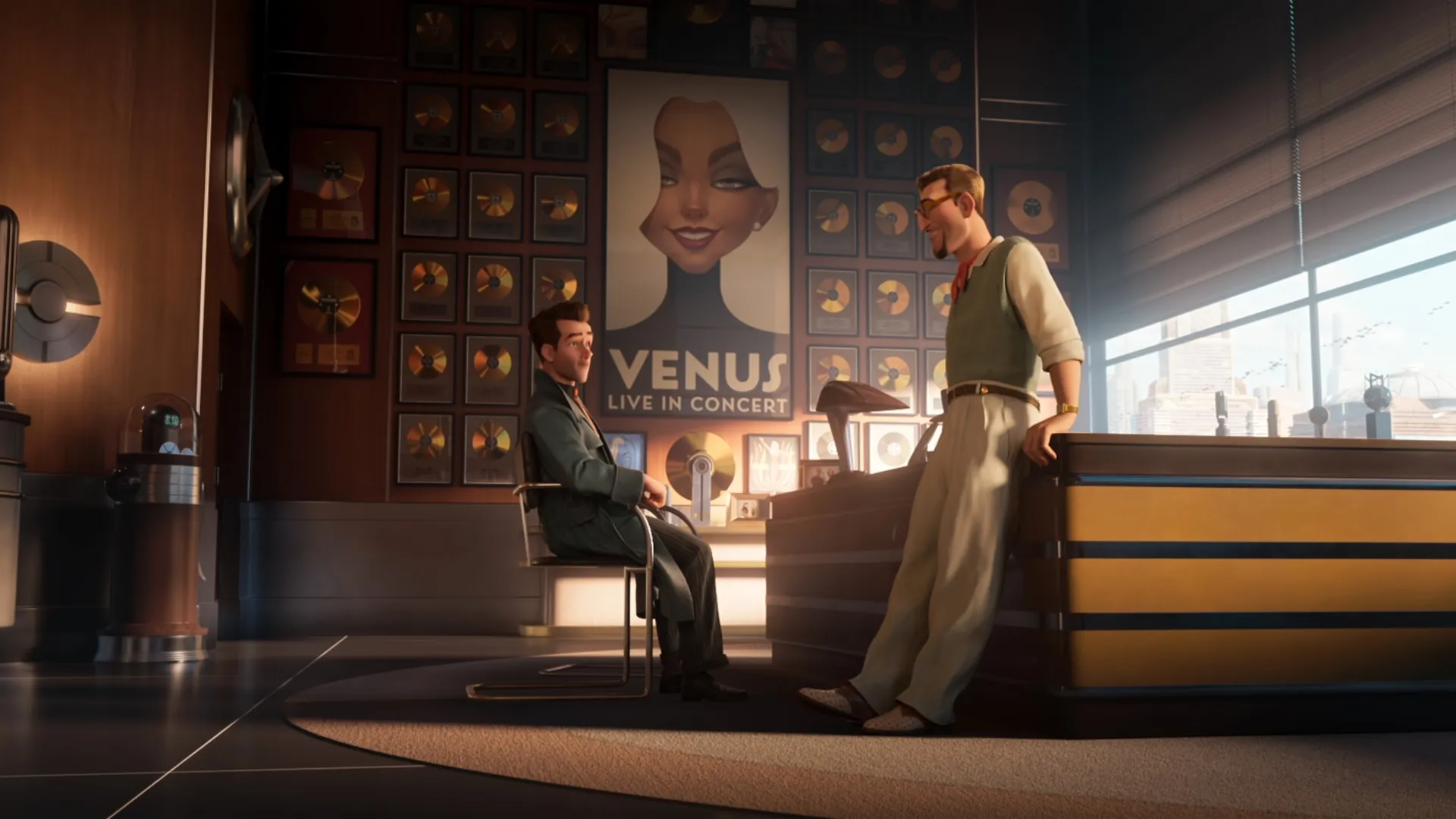 RAY GUNN - Raymond Gunn (Sam Rockwell) and Barry Vogel (Alan Tudyk). Cr: Skydance Animation ©2026